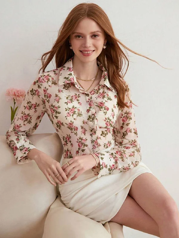 TANDUL  Women Regular Fit Printed Casual Shirt Fashionable Rounded Short Shirt