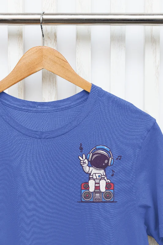 Astro Printed Tshirt by UQ(Royal Blue) Comfortable Fit Short Shirt