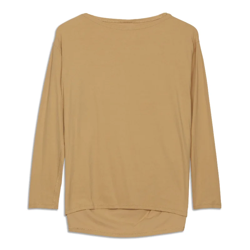 Back In Action Long Sleeve Shirt - Resale Elegant Lace Short Sleeve