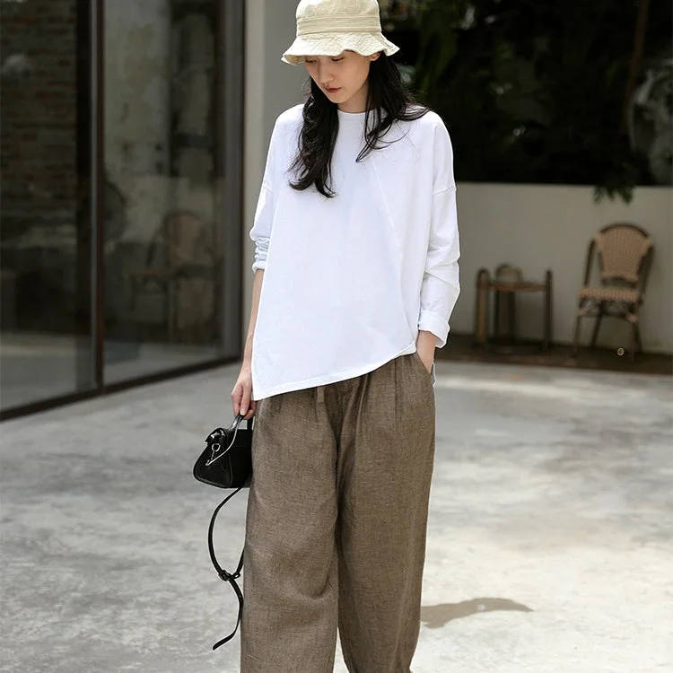 Long Sleeve Shirt for Women, Casual Tops for Women, Loose Cotton Shirt Fashionable Short Sleeve Shirt Long Sleeve Shirt for Women, Casual Tops for Women, Loose Cotton Shirt Fashionable Short Sleeve Shirt
