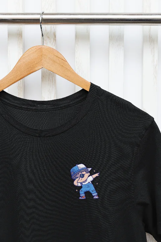 Dabboy Printed Tshirt by UQ(Black) Soft Cotton Short Shirt