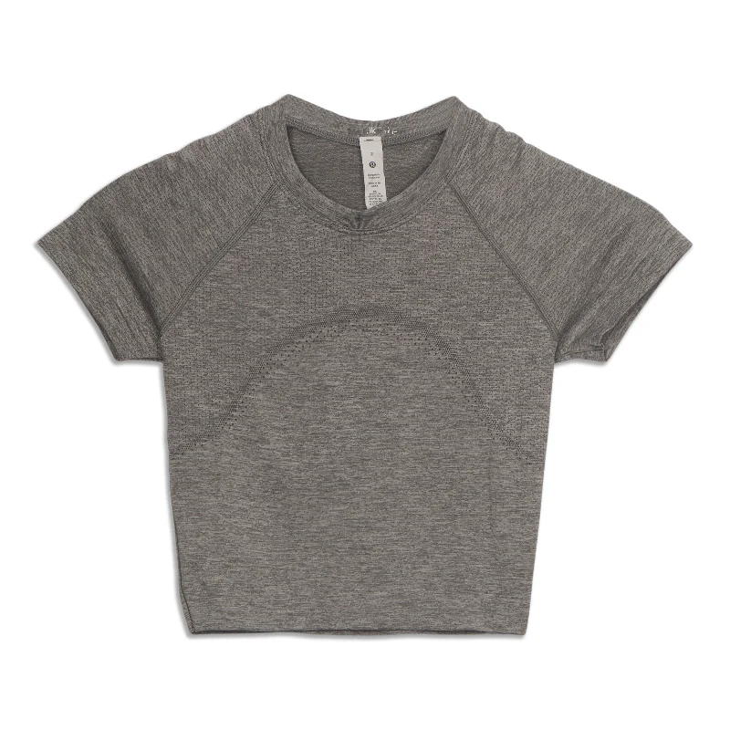 Swiftly Tech Cropped Short-Sleeve Shirt 2.0 - Resale Stylish Round Neck Shirt