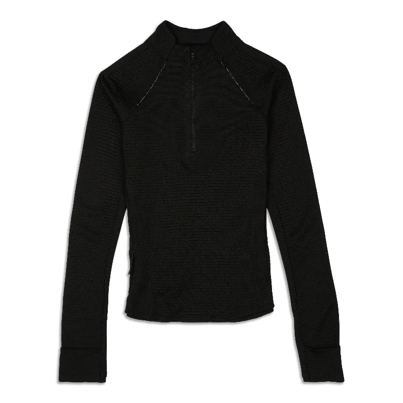 Ventscape Half-Zip Long-Sleeve Shirt - Resale Comfortable Short Sleeve Blouse