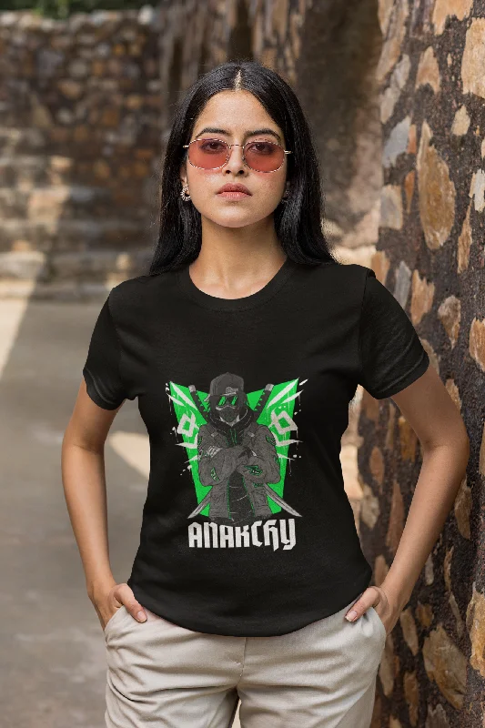 Worrior Printed Tshirt by UQ(Black) Soft Cotton Short Shirt
