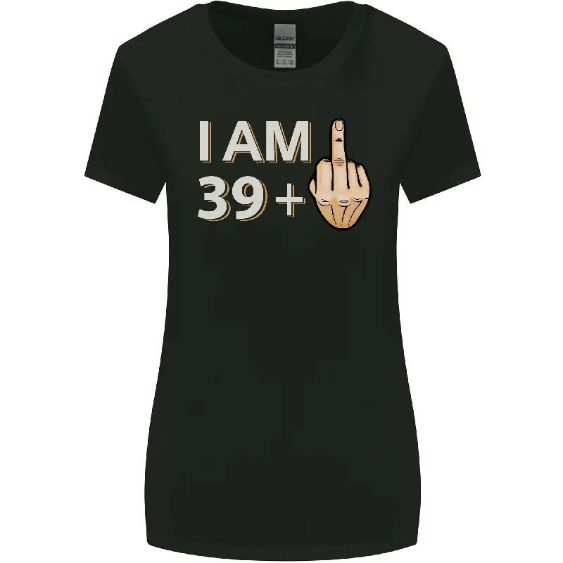 40th Birthday Funny Offensive 40 Year Old Womens Wider Cut T-Shirt Polka Dot Checkered Tartan 40th Birthday Funny Offensive 40 Year Old Womens Wider Cut T-Shirt Polka Dot Checkered Tartan
