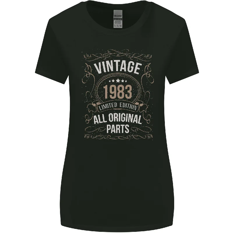 40th Birthday Limited Edition 1983 Womens Wider Cut T-Shirt Basic T-Shirt Crew Neck Short Sleeve 40th Birthday Limited Edition 1983 Womens Wider Cut T-Shirt Basic T-Shirt Crew Neck Short Sleeve
