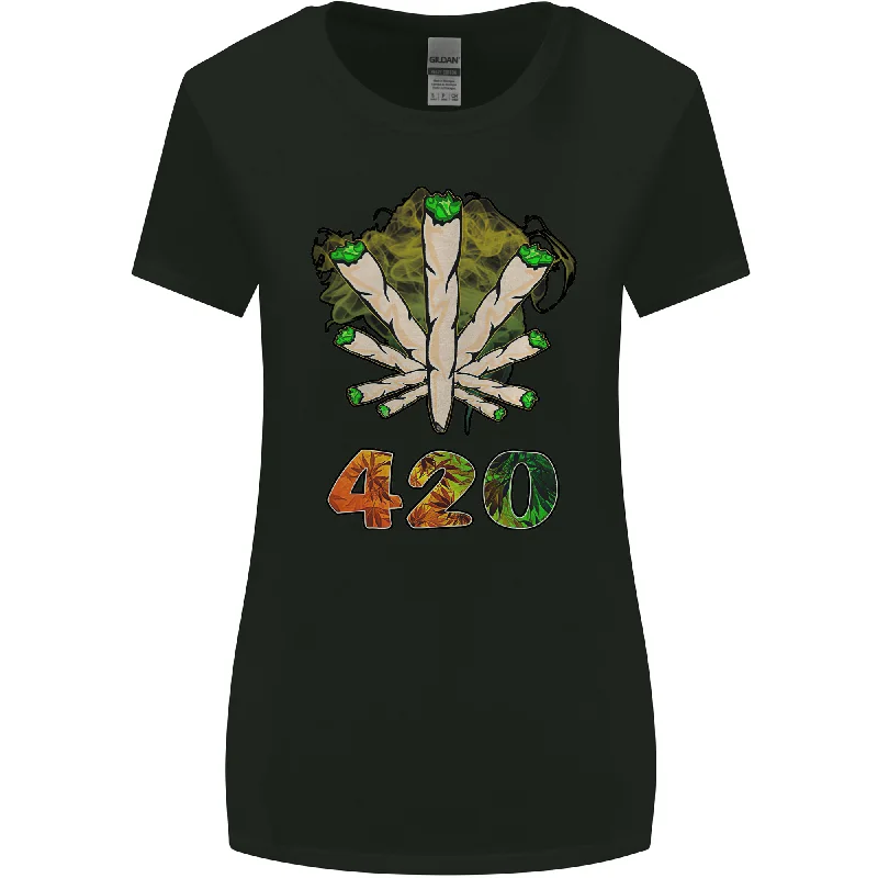 420 Herb Marijuana Weed Cannabis Womens Wider Cut T-Shirt Knit Fabric Woven Fabric Fleece Fabric 420 Herb Marijuana Weed Cannabis Womens Wider Cut T-Shirt Knit Fabric Woven Fabric Fleece Fabric