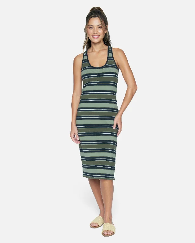 ALEXA MIDI DRESS Comfortable Wrap Midi Dress