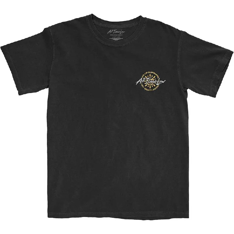 All Time Low | Official Band T-Shirt | Wake Up Sunshine Track List (Back Print) Mesh Blend Leather Blend Suede Blend All Time Low | Official Band T-Shirt | Wake Up Sunshine Track List (Back Print) Mesh Blend Leather Blend Suede Blend