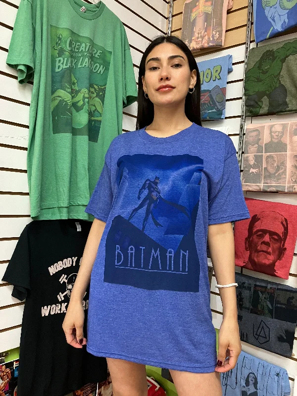 Batman Graphic Design T-shirt Asymmetrical Pockets Print