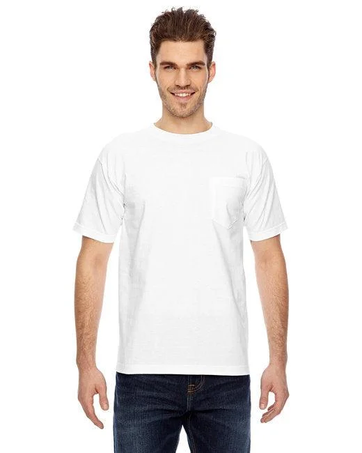 Bayside Adult 6.1 oz., 100% Cotton Pocket T-Shirt BA7100 Graphic T-Shirt Round Neck Polyester Bayside Adult 6.1 oz., 100% Cotton Pocket T-Shirt BA7100 Graphic T-Shirt Round Neck Polyester