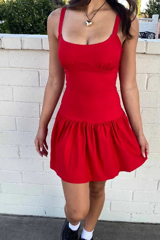 Drop Waist Sleeveless Mini Dress Elegant Off-Shoulder Dress Mini