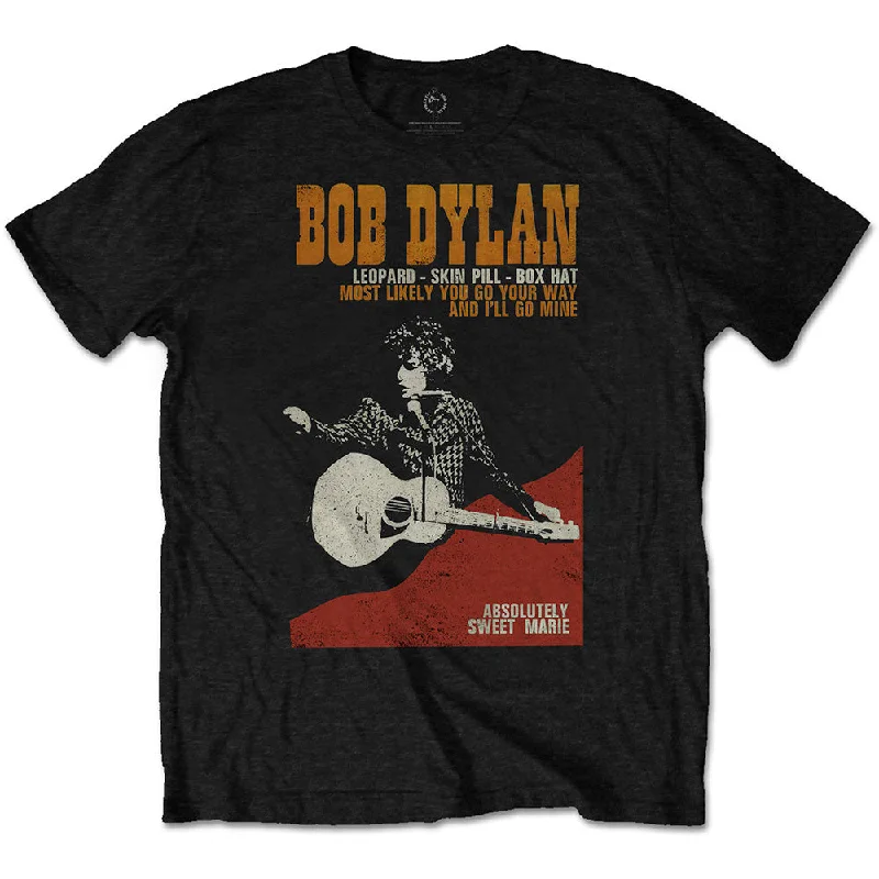 Bob Dylan | Official Band T-Shirt | Sweet Marie Satin Blend Silk Blend Wool Blend