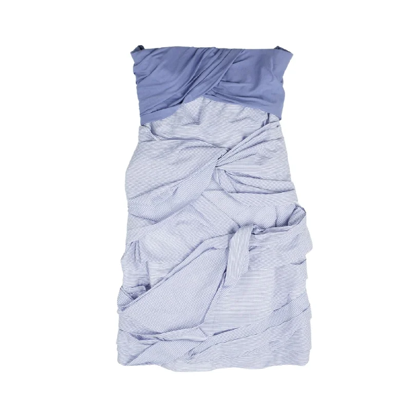 Carven Mini Dress - Women's 36 Elegant Mini Dress with Pleats