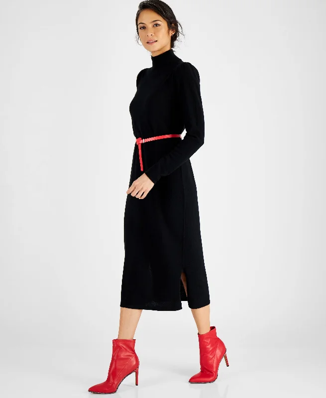 Charter Club Cashmere Mock Neck Midi Dress Fashionable Pencil Midi Dress