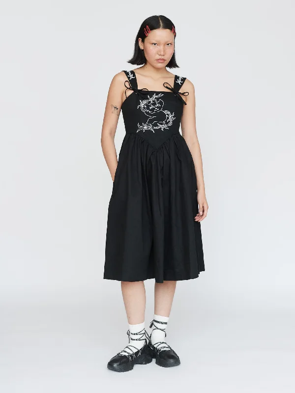 Climbing Koala Midi Dress Fashionable Pleated Midi Dress