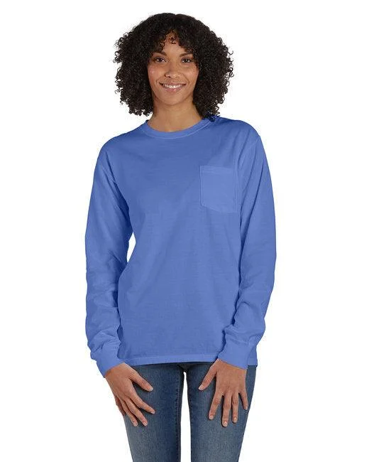 ComfortWash by Hanes Unisex Garment-Dyed Long-Sleeve T-Shirt with Pocket GDH250 Welt Pockets Slit Pockets Flap Pockets ComfortWash by Hanes Unisex Garment-Dyed Long-Sleeve T-Shirt with Pocket GDH250 Welt Pockets Slit Pockets Flap Pockets