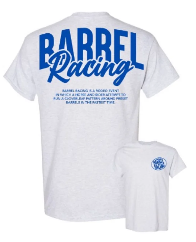 BARREL RACING | TEE Basic T-Shirt Crew Neck Short Sleeve
