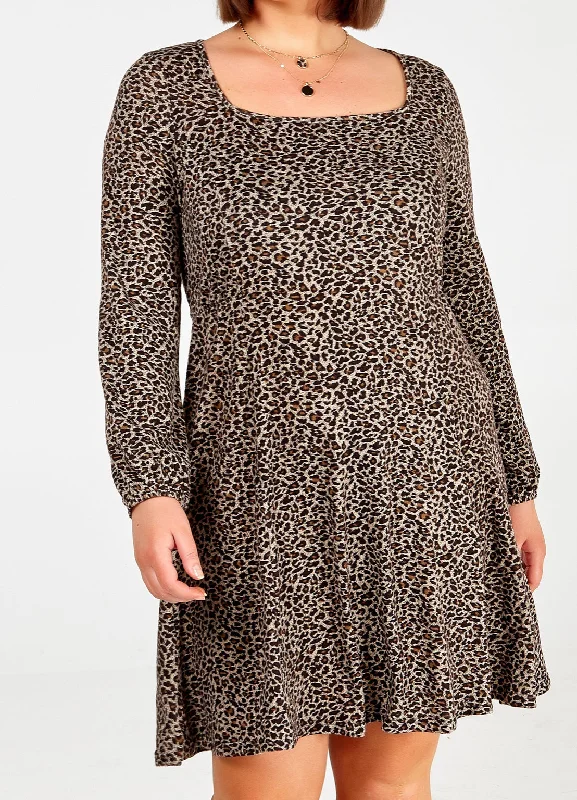 Brown Leopard Print