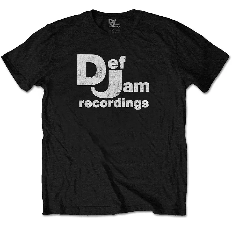 Def Jam Recordings | Official Band T-Shirt | Classic Logo Anti-Shrink Durable Soft