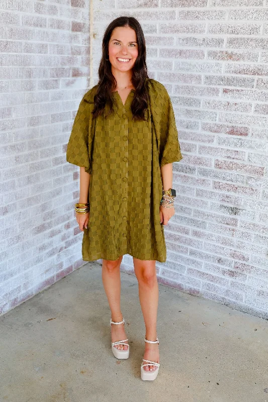 Dirty Martini Please Puff Sleeve Textured Midi Dress Fashionable Floral Embroidery Midi Dress Dirty Martini Please Puff Sleeve Textured Midi Dress Fashionable Floral Embroidery Midi Dress