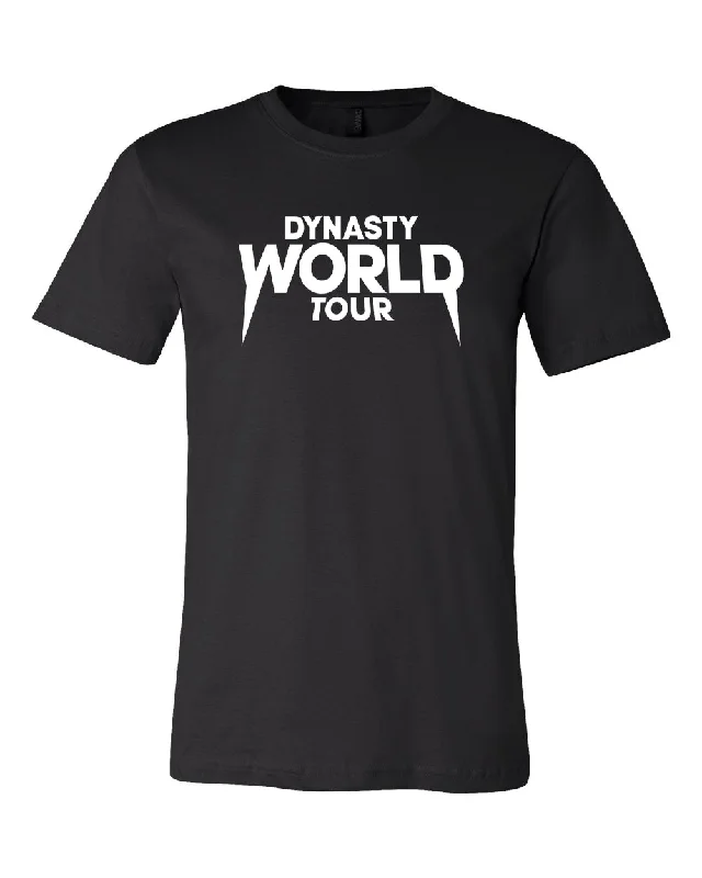 DYNASTY WORLD TOUR BLACK TEE Collared Crew Neck Turtle Neck