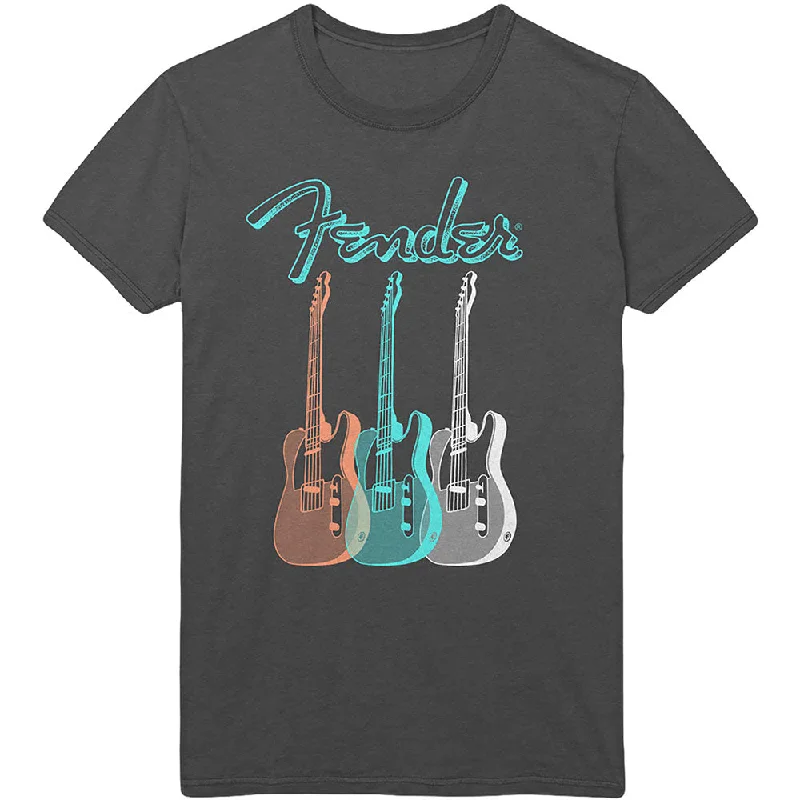Fender | Official Band T-Shirt | Triple Guitar Lace Blend Ribbed Blend Corduroy Blend Fender | Official Band T-Shirt | Triple Guitar Lace Blend Ribbed Blend Corduroy Blend
