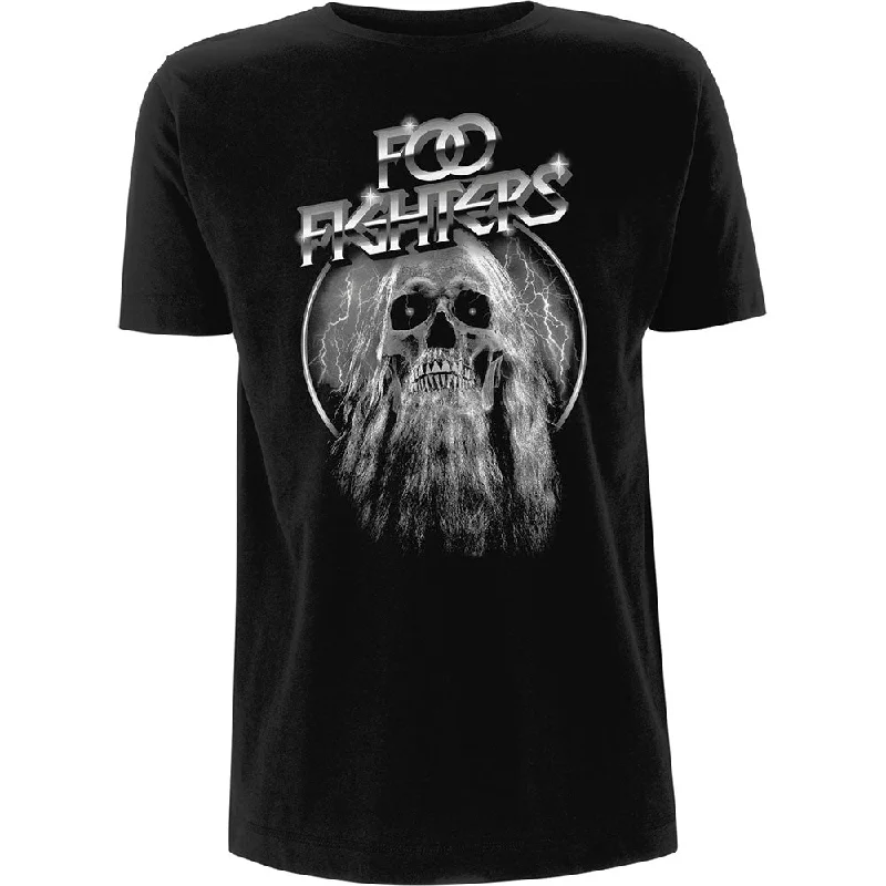 Foo Fighters | Official Band T-Shirt | Bearded Skull Houndstooth Herringbone Solid