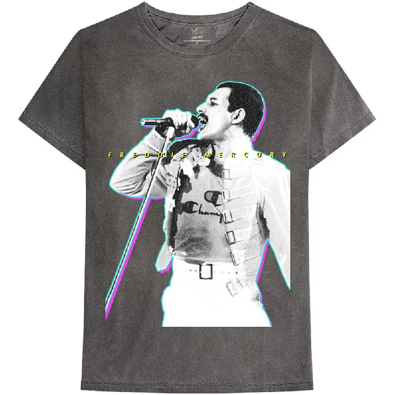 Freddie Mercury | Official Band T-Shirt | Glow (Mineral Wash) Iron Safe Non-Iron Wrinkle Free Freddie Mercury | Official Band T-Shirt | Glow (Mineral Wash) Iron Safe Non-Iron Wrinkle Free