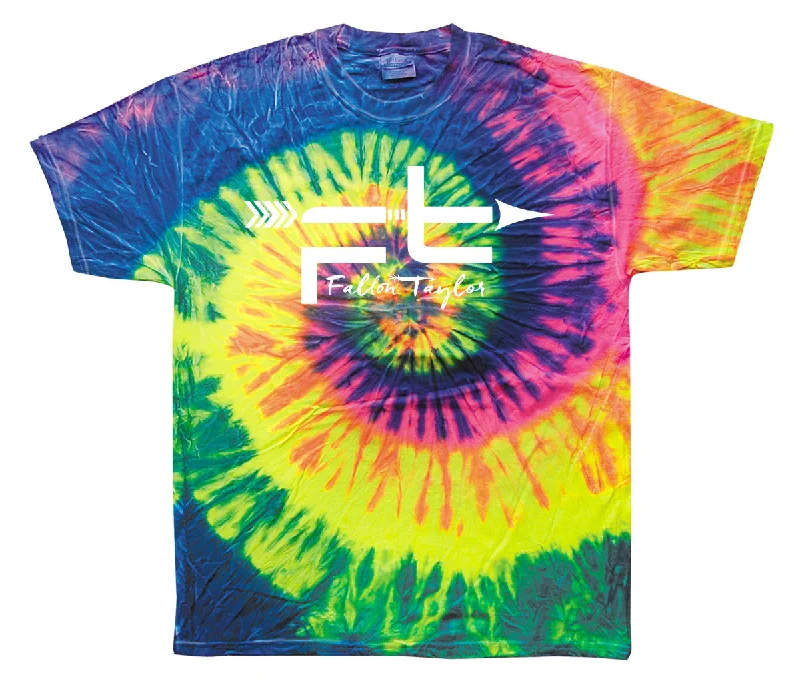 FT LOGO TIE DYE TEE Satin Blend Silk Blend Wool Blend