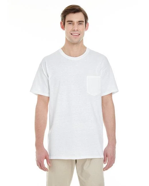 Gildan Unisex Heavy Cotton Pocket T-Shirt G530 (Pack of 6) Zippered Front Buttoned Front Snap Front Gildan Unisex Heavy Cotton Pocket T-Shirt G530 (Pack of 6) Zippered Front Buttoned Front Snap Front
