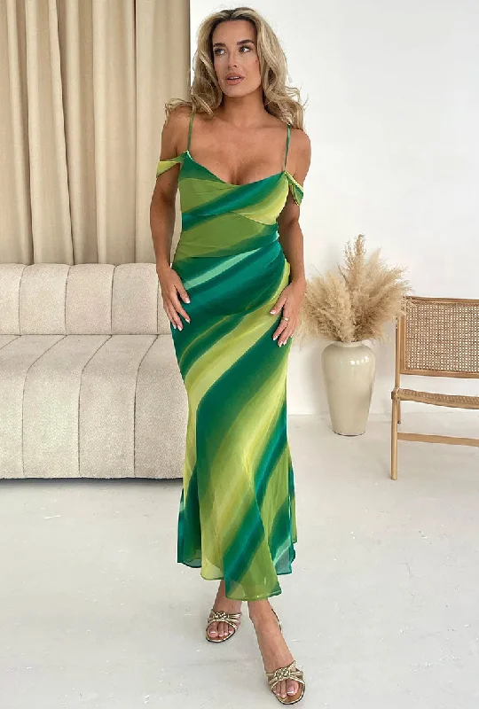 GIRL IN MIND JULIA MIDI DRESS Elegant Satin Slip Midi Dress