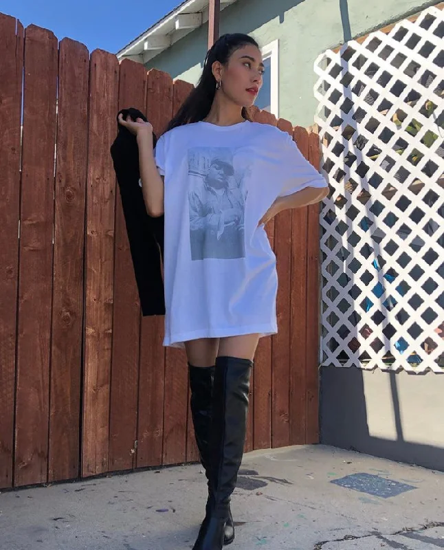 Biggie Smalls Graphic T-shirt Houndstooth Herringbone Solid