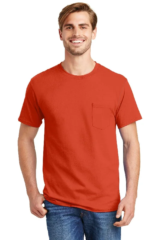 Hanes - Authentic 100% Cotton T-Shirt with Pocket. 5590 Notch Collar Peter Pan Collar Cowl Neck Hanes - Authentic 100% Cotton T-Shirt with Pocket. 5590 Notch Collar Peter Pan Collar Cowl Neck