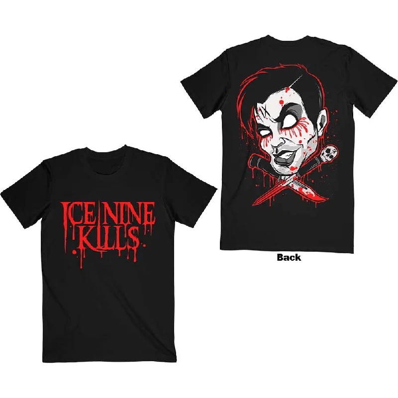 Ice Nine Kills | Official Band T-shirt | Cross Swords (Back Print) Fleece Nylon Spandex Ice Nine Kills | Official Band T-shirt | Cross Swords (Back Print) Fleece Nylon Spandex