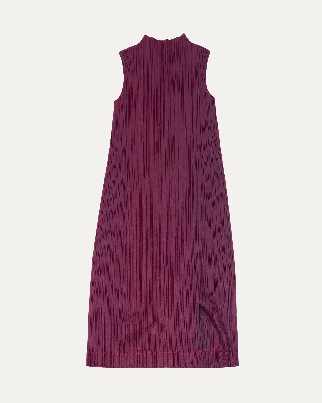 Pleats Please Monthly Colors Midi Dress Cozy Midi Dress with Pockets