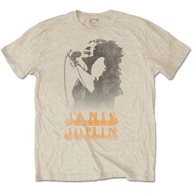 Janis Joplin | Official Band T-Shirt | Working The Mic Sequined Glittery Shiny
