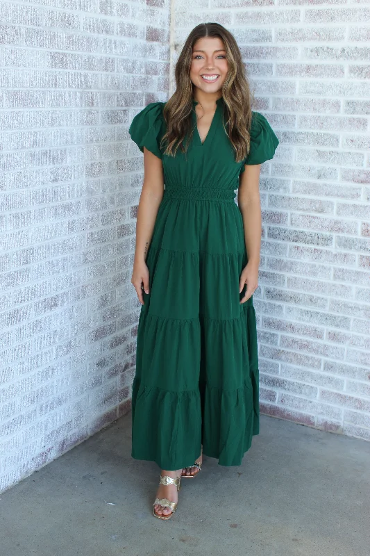 January & May - Always On The Go Tiered Midi Dress Cozy Tie-Dye Midi Dress
