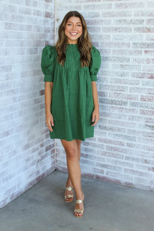 January & May - Closer To You 3/4 Sleeve Mini Dress Casual Mini Dress with Pockets