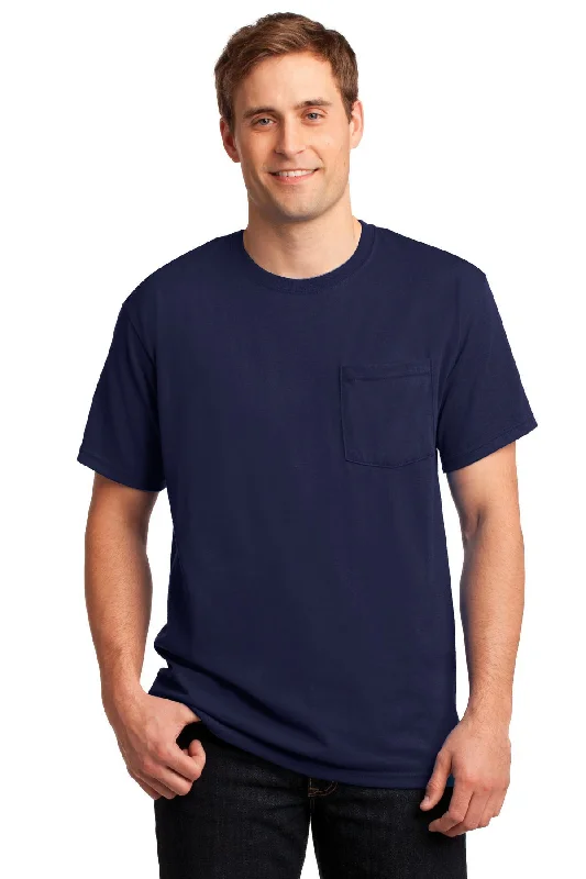 Jerzees - Dri-Power 50/50 Cotton/Poly Pocket T-Shirt. 29MP Cashmere Blend Cotton Blend Poly Blend Jerzees - Dri-Power 50/50 Cotton/Poly Pocket T-Shirt. 29MP Cashmere Blend Cotton Blend Poly Blend