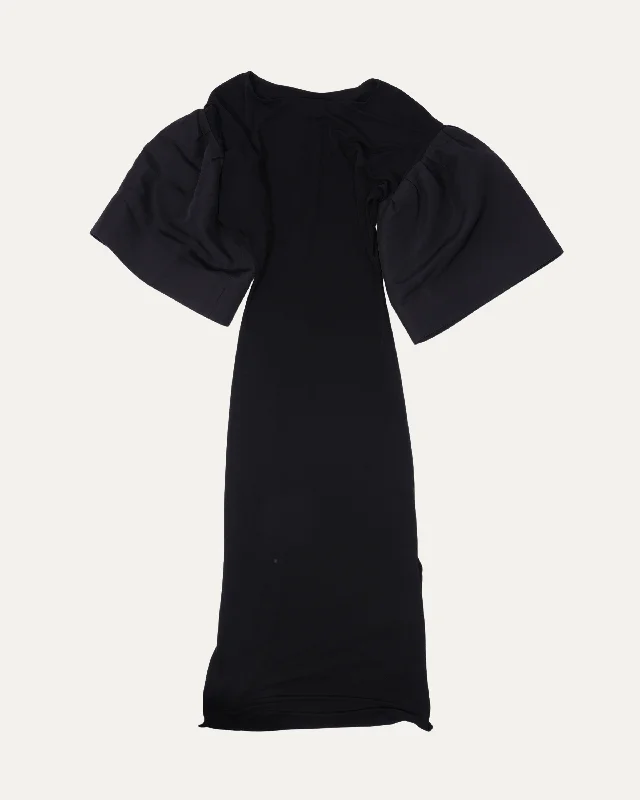 Kali Puff Sleeve Midi Dress Chic Off-Shoulder Midi Dress