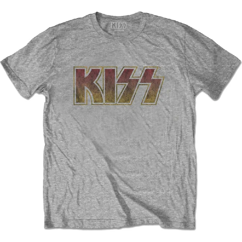 KISS | Official Band T-Shirt | Vintage Classic Logo Nylon Fabric Polyester Fabric Spandex Fabric KISS | Official Band T-Shirt | Vintage Classic Logo Nylon Fabric Polyester Fabric Spandex Fabric