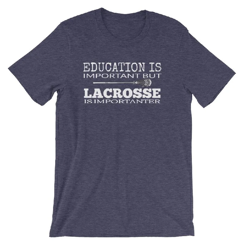 Lacrosse Coach Short-Sleeve Gift T-Shirt - Education vs LAX Spandex Blend Rayon Blend Denim Blend Lacrosse Coach Short-Sleeve Gift T-Shirt - Education vs LAX Spandex Blend Rayon Blend Denim Blend