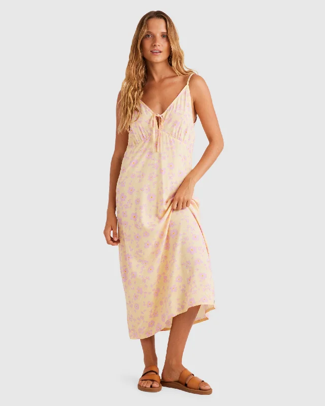 Womens Lady Winter Midi Dress Comfortable Button Front Midi Dress
