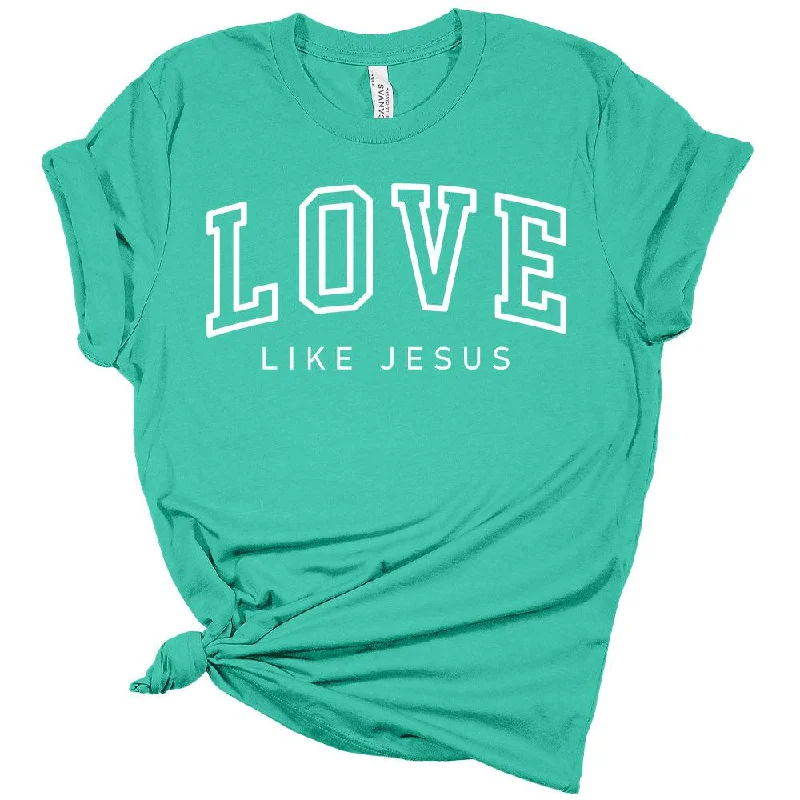 Love Like Jesus Christian Women's Graphic Tee Chenille Fabric Brocade Fabric Lace Fabric Love Like Jesus Christian Women's Graphic Tee Chenille Fabric Brocade Fabric Lace Fabric