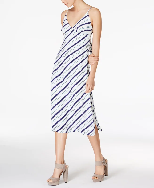 Minkpink Road Trip Tie Back Midi Dress Trendy A-Line Midi Dress