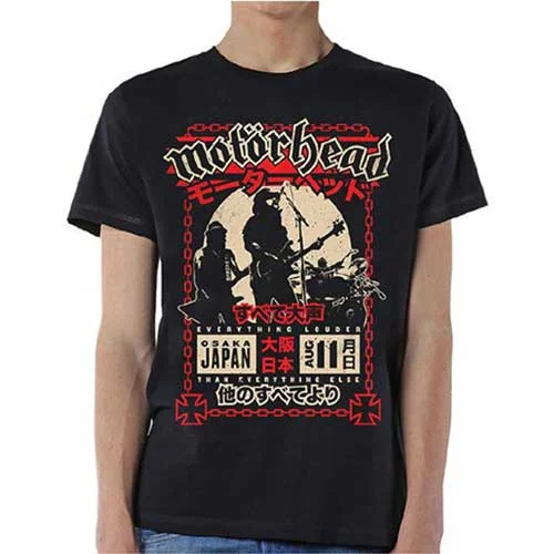 Motorhead | Official Band T-Shirt | Loud in Osaka Collared Crew Neck Turtle Neck