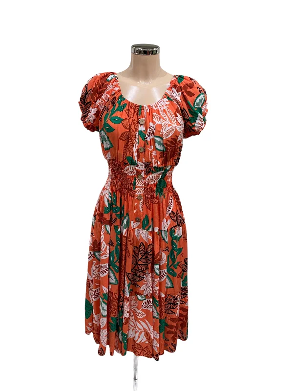 New Summer Tropical Print Bardot Midi Dress (3 Colours) Elegant Faux Wrap Midi Dress