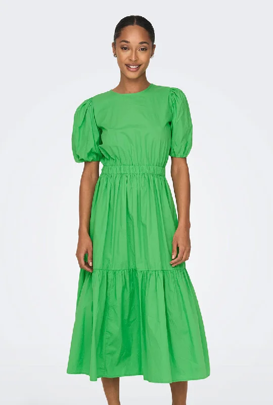 ONLY LEAH MIDI DRESS Cozy Midi Dress with Pockets