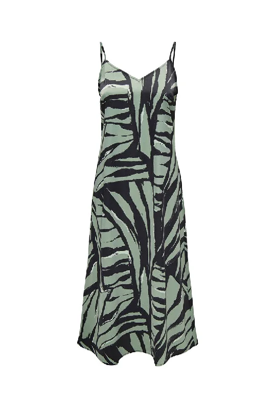 ONLY SERINA SLIP MIDI DRESS Fashionable Sheer Sleeve Midi Dress